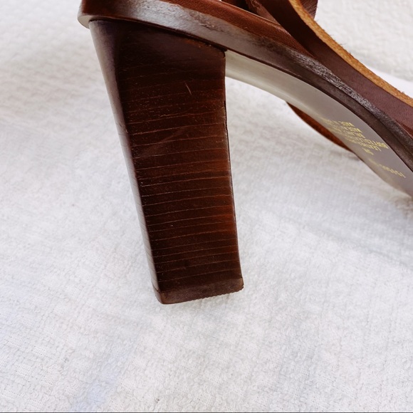 Colin Stuart Leather Square-Toe Strappy Sandal, 9 - Picture 4 of 8